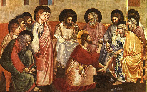 Jesus washing the disciples disciples feet! 