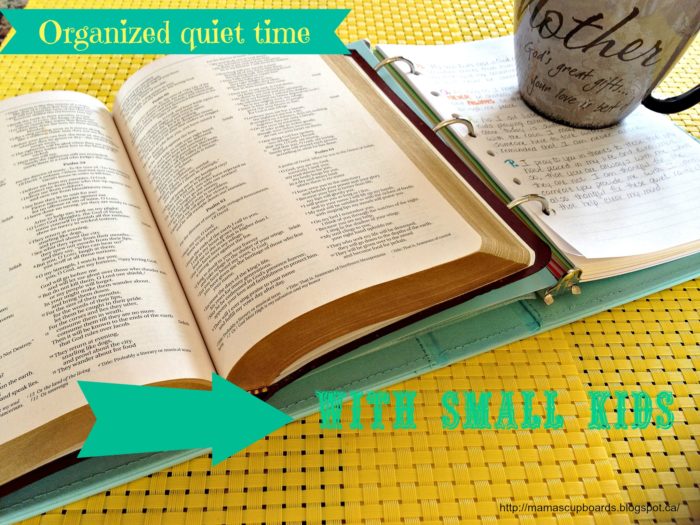 Forming a consistent daily quiet time in God's word and in prayer can be challenging...especially when you have little kids! Here are some tips on getting into the habit!