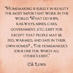 Homemaking quote