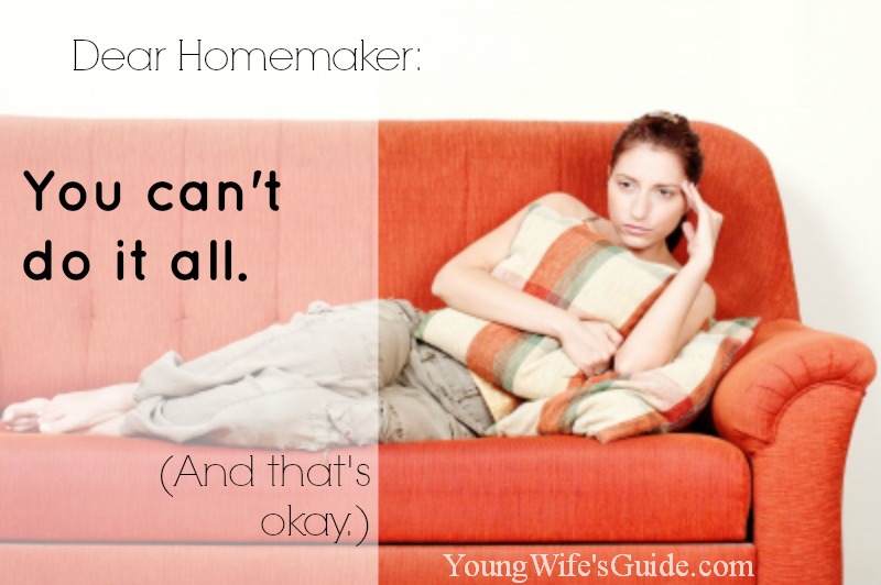 homemaker can't do it all