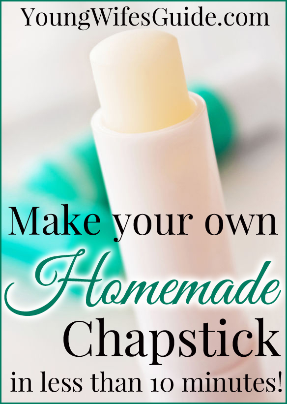 Make your own homemade chapstick in less than 10 minutes!