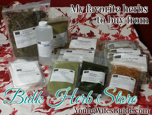 What I order from The Bulk Herb Store and how I use the herbs!