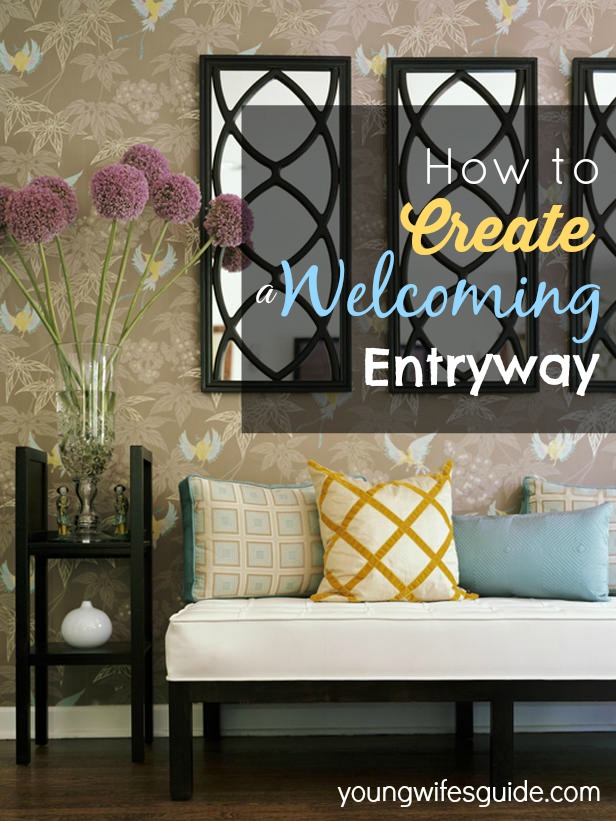 An entryway is the first thing most people will see when they come into our home. It’s our first opportunity to set a pleasant tone for our home and time together.