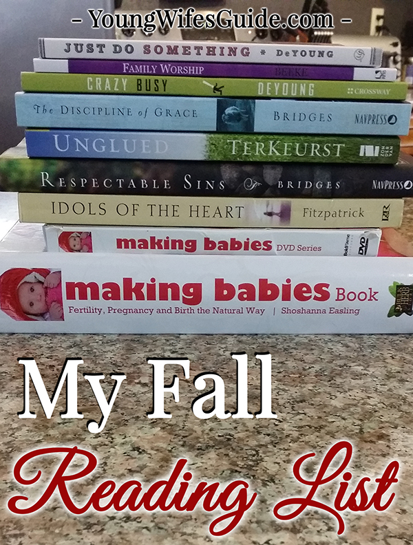 My Fall Reading List