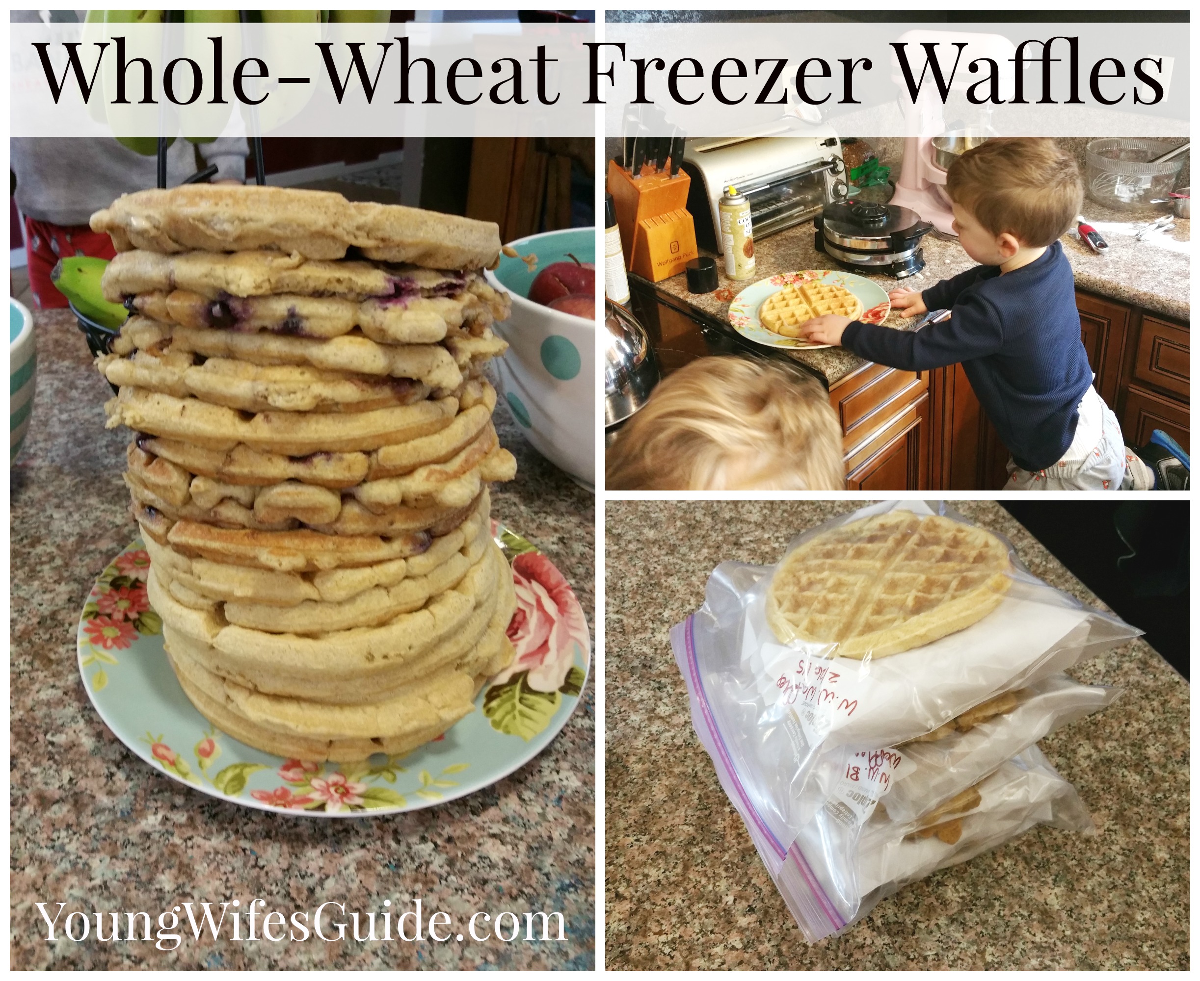 Whole wheat freezer waffles