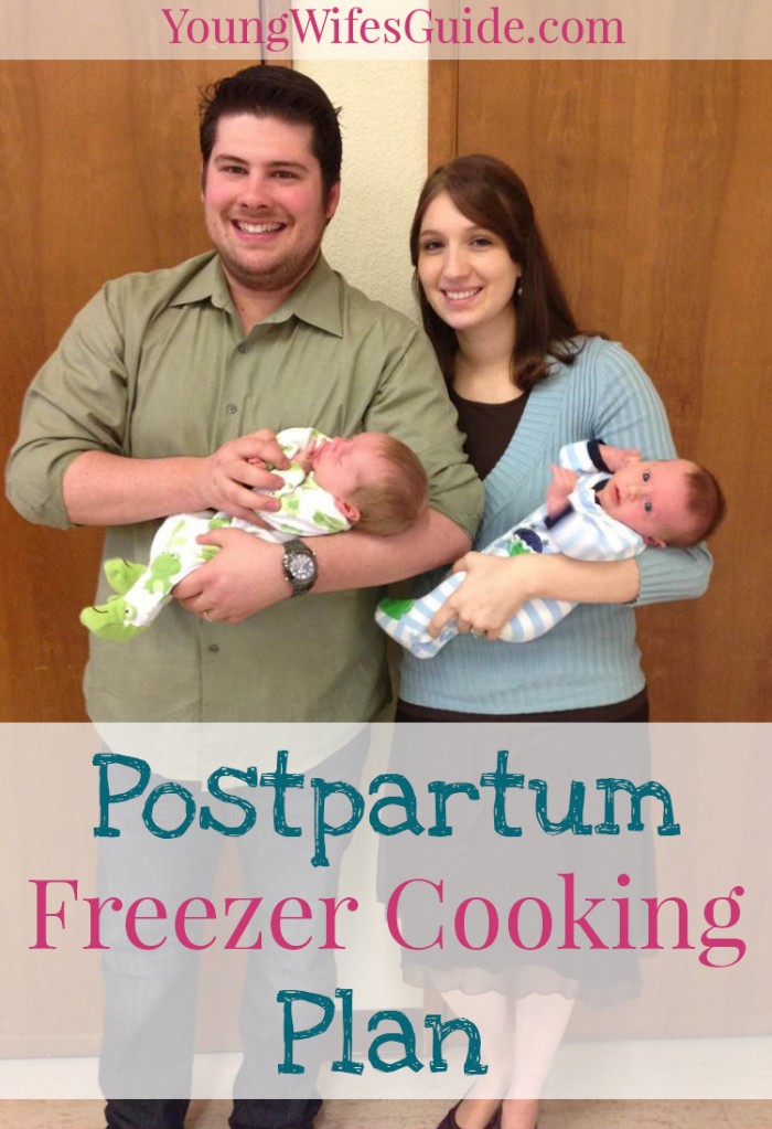 Postpartum freezer cooking plan