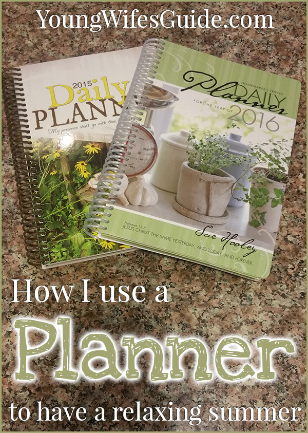 How I use a planner to have a relaxing summer
