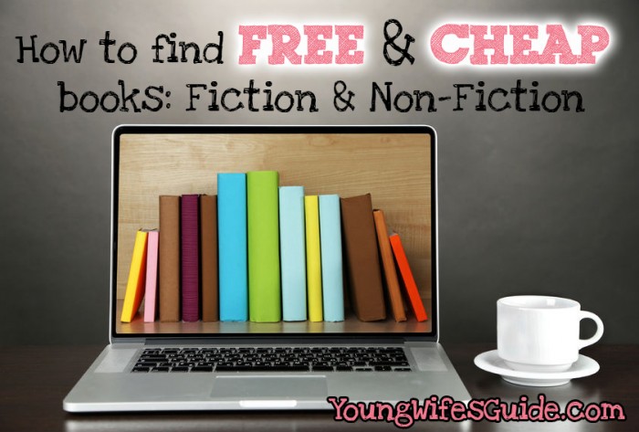 How to Find free and cheap books on a budget