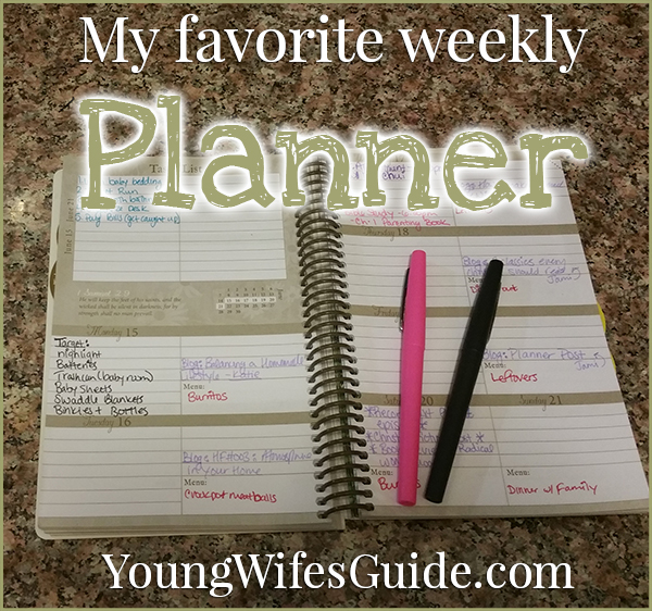 My favorite weekly planner