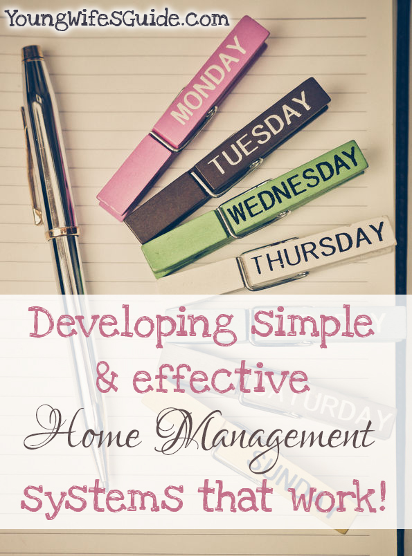 developing simple and effective home management systems that work
