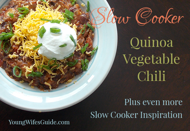 Slow Cooker Quinoa Vegetable Chili 2