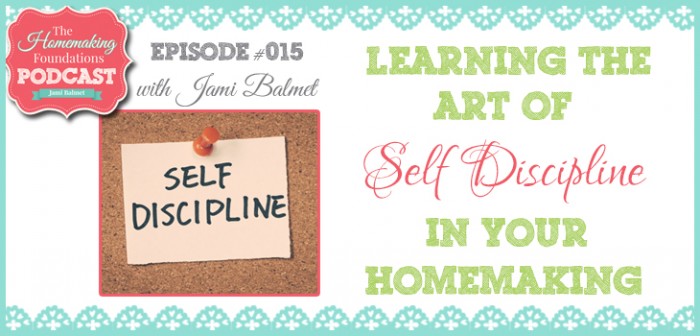 HF #15 - Learning the Art of Self-Disciplines as a Homemaker