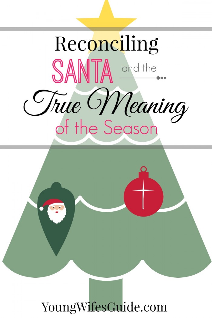 reconciling santa and the true meaning of the season at christmas
