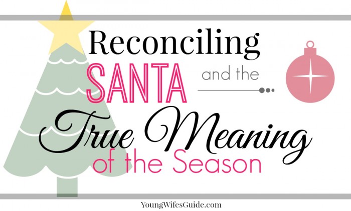 reconciling santa and the true meaning of the season at christmas landscape