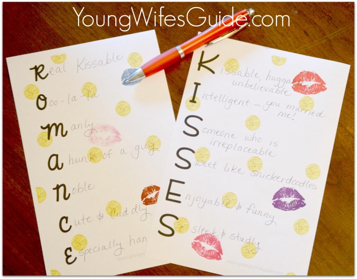 Writing Acrostic Love Notes 3